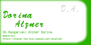 dorina alzner business card